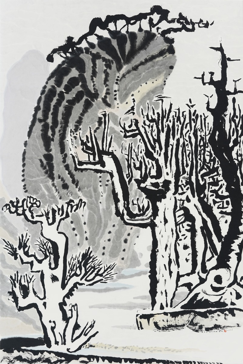 Jang Byeong Eun · Eastbrush · 张炳彥 · Landscape_in_Mind ·  ink_and_light_color_on_paper · 1050mm_x_700mm · 2026